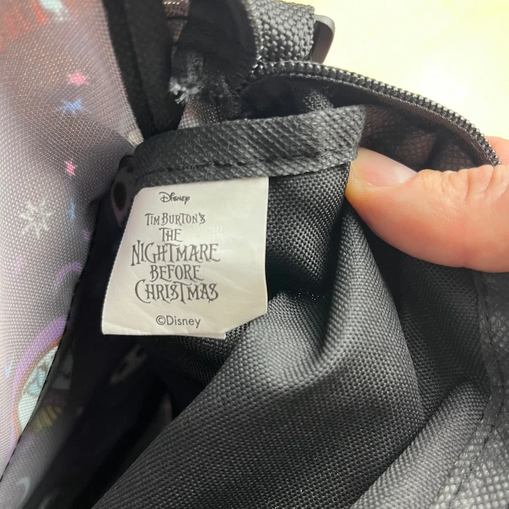 Disney Nightmare Before Christmas Jack Sally Crossbody Messenger Bag Black